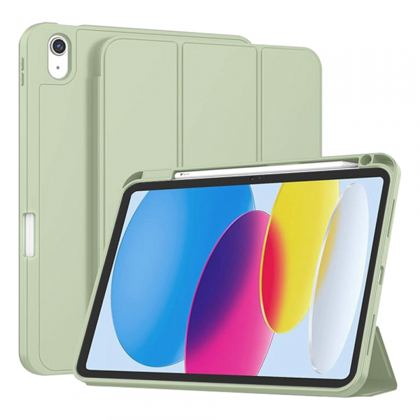 Husa pentru Apple iPad (2025) / (2022), Techsuit, Flex Trifold, Verde Matcha