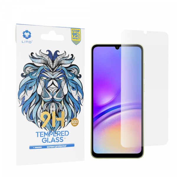 Folie de protectie Ecran Lito Classic pentru Samsung Galaxy A05s A057 / A05 A055, Sticla Securizata, Full Glue, 2.5D