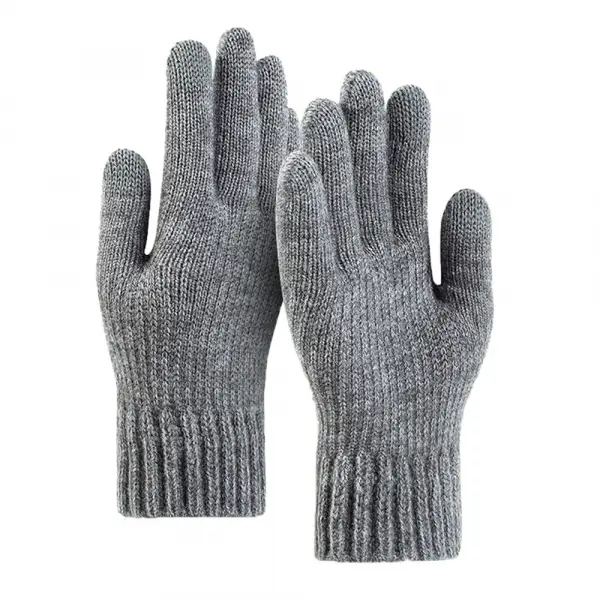 Manusi De Iarna Tactile Unisex Techsuit ST0012, Marime 22cm, Gri Deschis