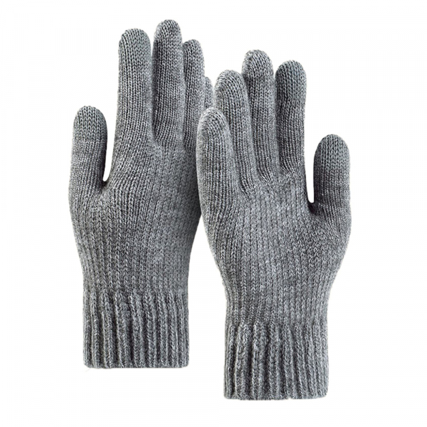Manusi De Iarna Tactile Unisex Techsuit ST0012, Marime 22cm, Gri Deschis