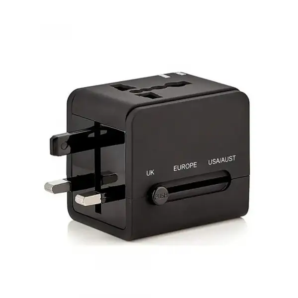 Incarcator Retea Techsuit HHt148 Travel, 10W, 2A, 2 x USB-A, Negru