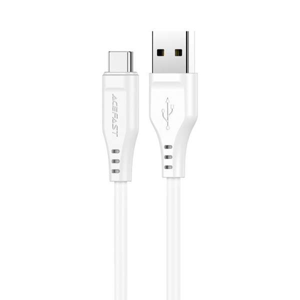 Cablu Date si Incarcare USB-A - USB-C Acefast C3-03, 60W, 1.2m, Alb
