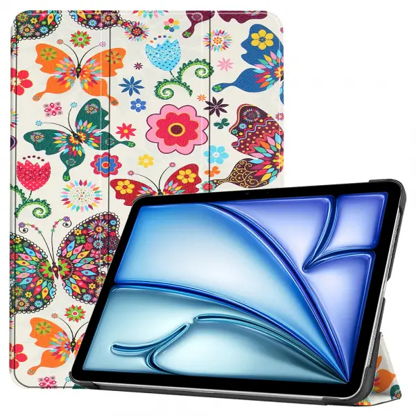 Husa pentru Apple iPad Air 13 (2026) / Air 13 (2025) / Air 13 (2024), Techsuit, FoldPro Butterfly, Multicolor