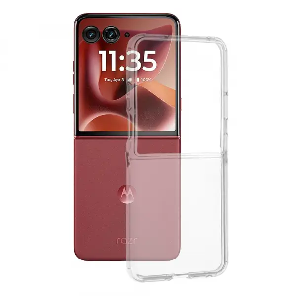 Husa pentru Motorola Razr 60 Ultra, Techsuit, Clear, Transparenta