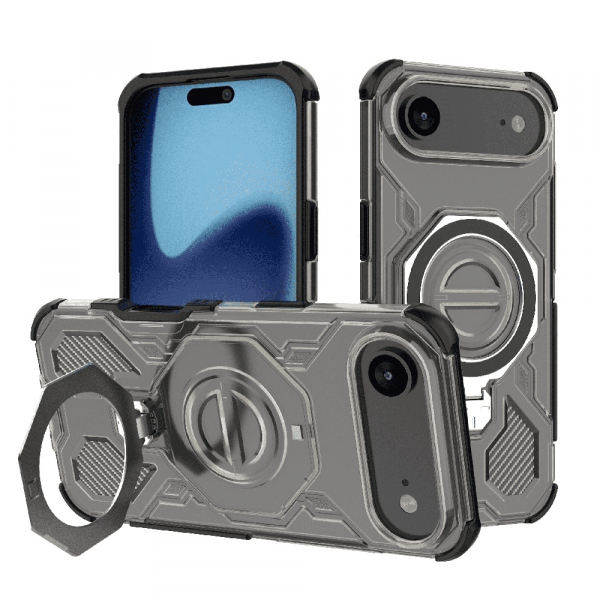 Husa pentru Apple iPhone 17 Air, Techsuit, Carbon Shield Pro, Fumurie