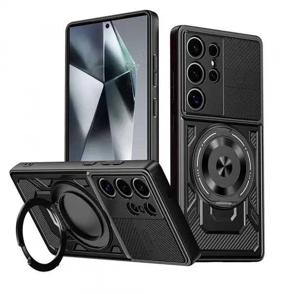 Husa pentru Samsung Galaxy A17 5G, Techsuit, RuggedCam, Neagra
