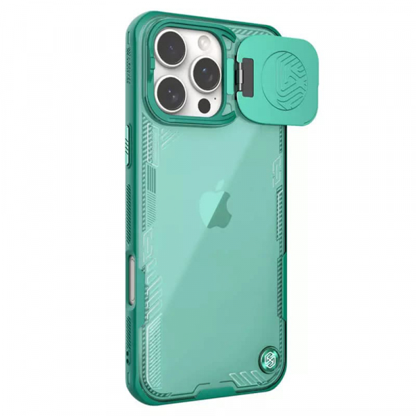 Husa pentru Apple iPhone 16 Pro Max, Nillkin, Iceblade Prop (w/o Camera Cutout), Verde