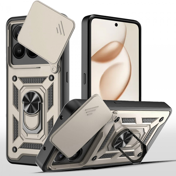 Husa pentru Honor 400 Smart 4G / X7d 4G / 400 Smart 5G, Techsuit, CamShield, Aurie