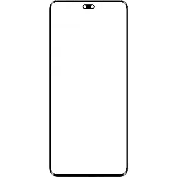 Geam Ecran + Edge Glue / OCA Forward Guard pentru Honor 200 Pro, Negru