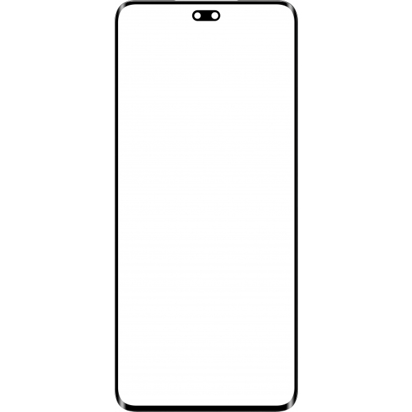 Geam Ecran + Edge Glue / OCA Forward Guard pentru Honor 200 Pro, Negru