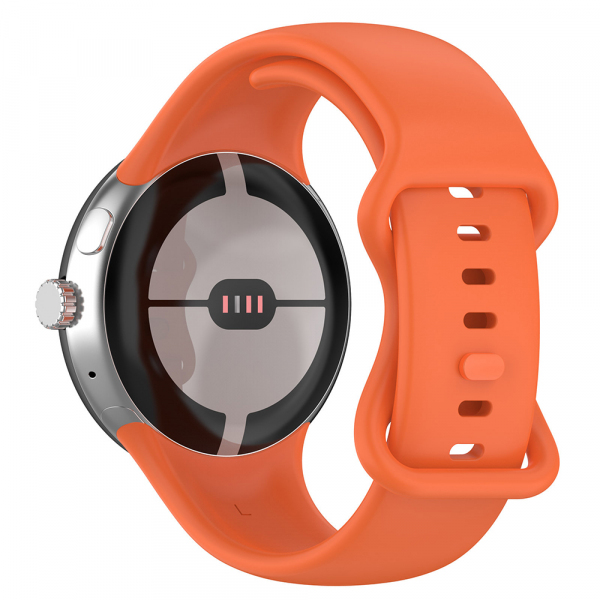 Curea Techsuit W031 pentru Google Pixel Watch 4 41mm /  Watch 3 41mm / Watch 2 / Watch, Portocalie
