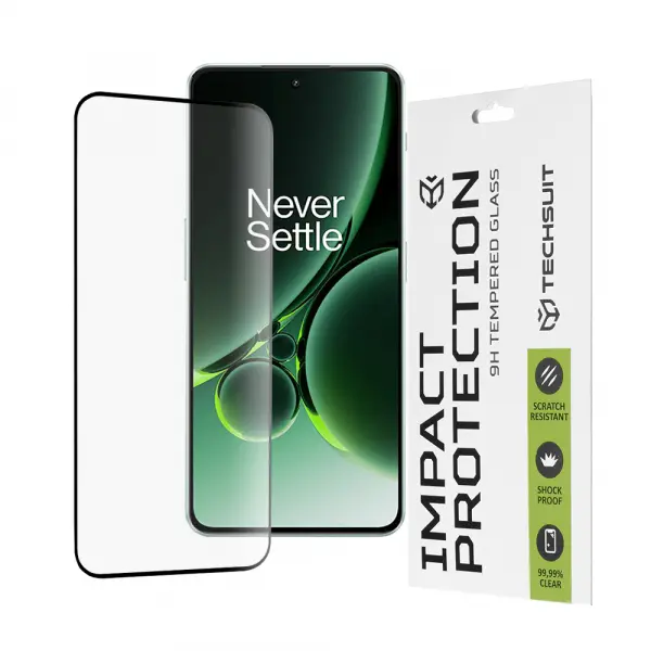 Folie de protectie Ecran Techsuit pentru OnePlus Nord 3, Sticla Securizata, Full Glue, 111D, Neagra