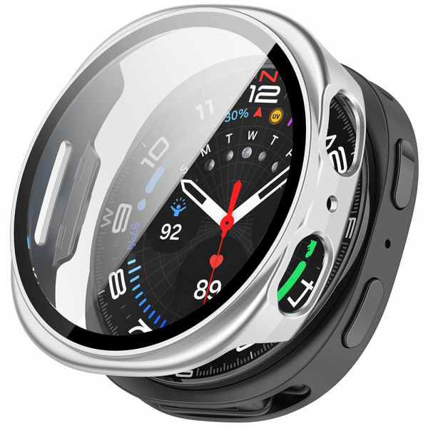 Husa Techsuit Defense360 Pro pentru Samsung Galaxy Watch8 40mm, Argintie
