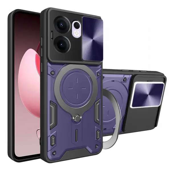 Husa pentru Oppo Reno13 FS 5G / Reno13 F 4G / Reno13 F, Techsuit, CamGuard Pro, Mov