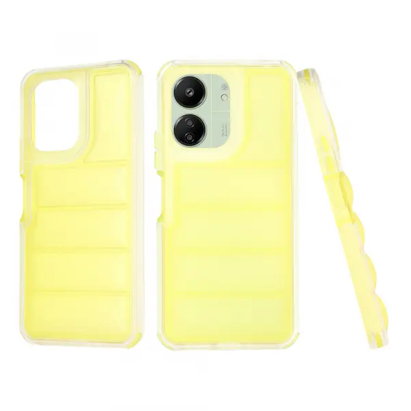 Husa pentru Xiaomi Redmi 13C 5G / 13C / Poco C65, Techsuit, Wave Shield, Galbena