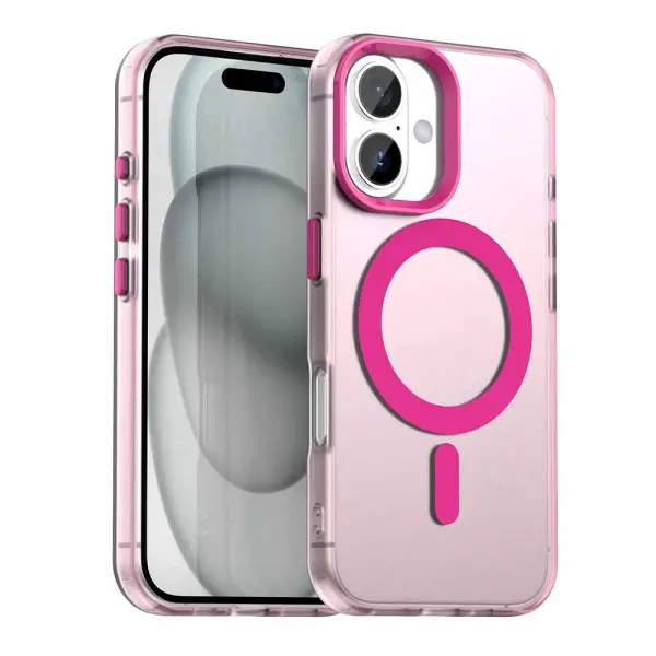 Husa MagSafe pentru Apple iPhone 17, Techsuit, CandyCase, Roz