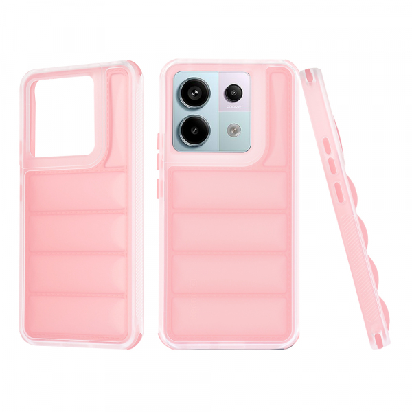 Husa pentru Xiaomi Poco X6 / Note 13 Pro 5G, Techsuit, Wave Shield, Roz