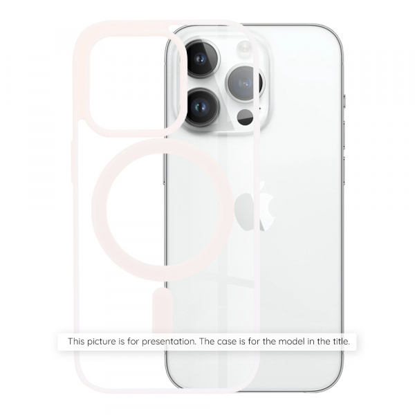Husa MagSafe pentru Apple iPhone 17, Techsuit, Pro, Roz
