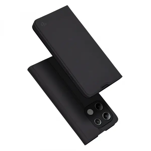Husa pentru Xiaomi Redmi Note 13 4G, Techsuit, Magskin Book, Neagra