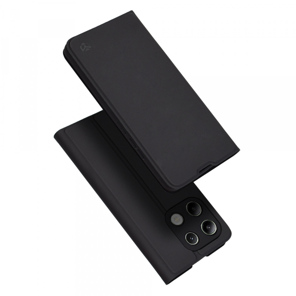 Husa pentru Xiaomi Redmi Note 13 4G, Techsuit, Magskin Book, Neagra