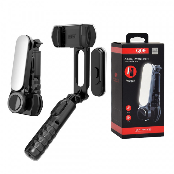 Selfie Stick Bluetooth Techsuit Q09, Universal, Negru