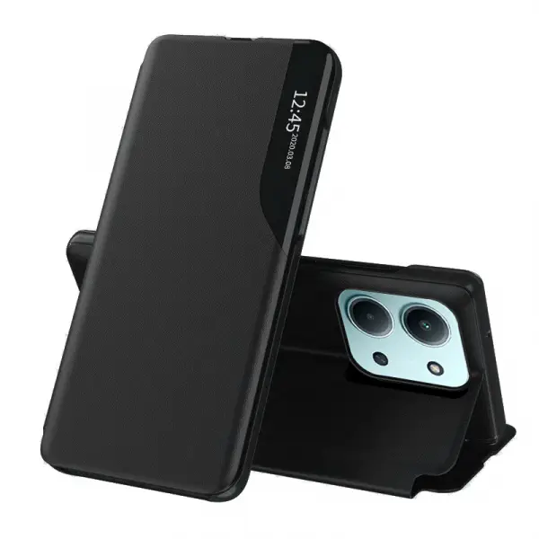 Husa pentru Xiaomi Poco C85 4G / Redmi 15C 5G / 15C 4G, Techsuit, eFold, Neagra