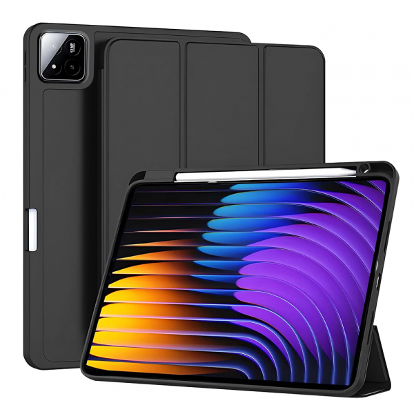 Husa pentru Xiaomi Pad 7 / 7 Pro, Techsuit, Flex Trifold, Neagra