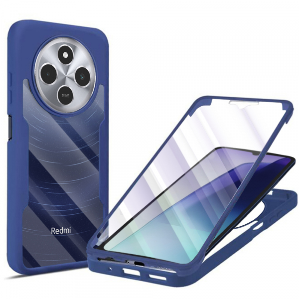 Husa pentru Xiaomi Poco C75 / Redmi 14C, Techsuit, ColorVerse 360, Albastra