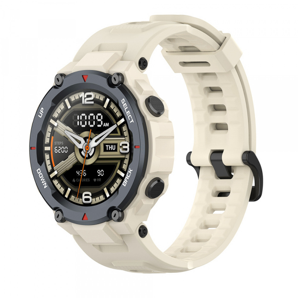 Curea Techsuit W067 pentru Amazfit T-Rex Pro / T-Rex, Crem