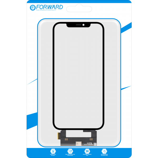 Touchscreen Forward Guard OCA pentru Apple iPhone 12 Pro Max, Negru