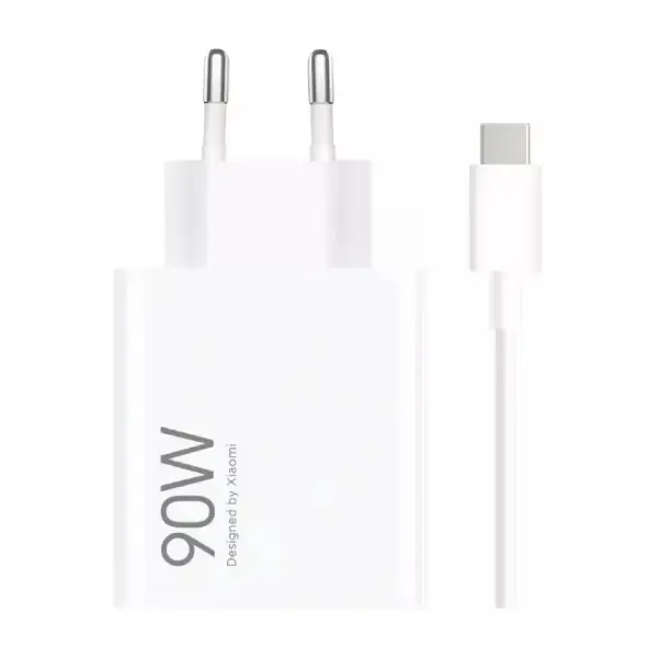 Incarcator Retea Cu Cablu USB-C Xiaomi, 90W, 6.1A, 1 x USB-A, Alb