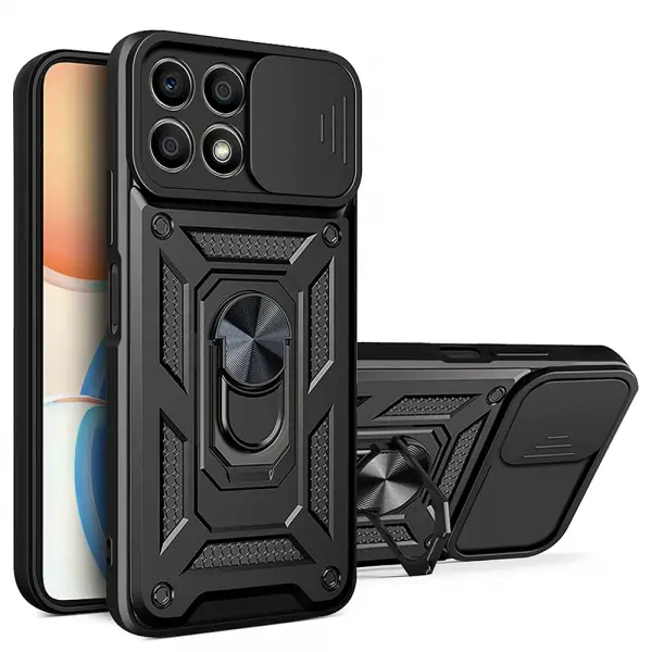 Husa pentru Honor X8a, Techsuit, CamShield, Neagra