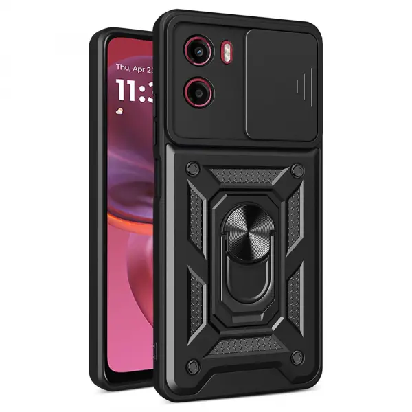 Husa pentru Motorola Moto E15 / G05, Techsuit, CamShield, Neagra