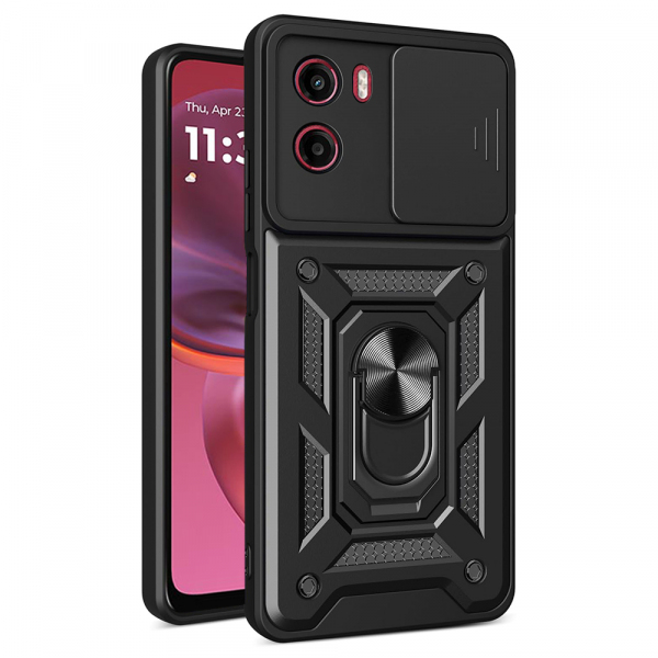 Husa pentru Motorola Moto E15 / G05, Techsuit, CamShield, Neagra
