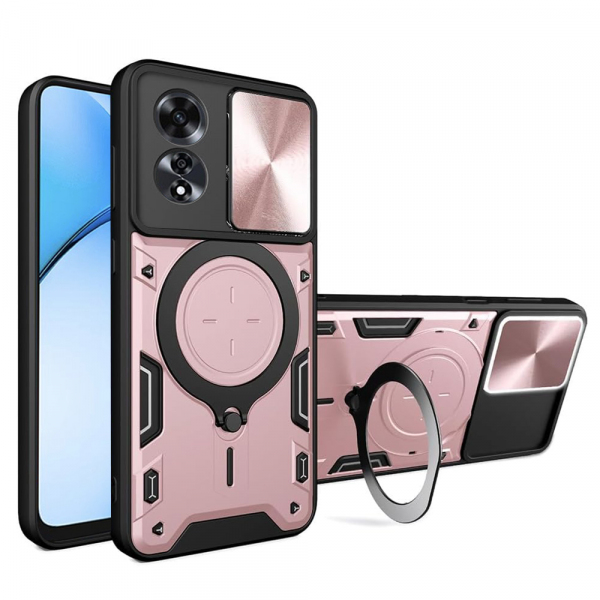 Husa pentru Oppo A60, Techsuit, CamGuard Pro, Roz Aurie