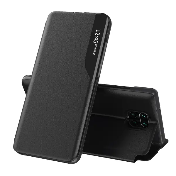 Husa pentru Xiaomi Redmi Note 9S / Note 9 Pro / Note 9 Pro Max, Techsuit, eFold, Neagra