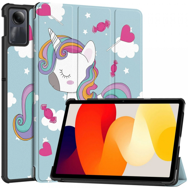 Husa pentru Xiaomi Redmi Pad SE, Techsuit, FoldPro Unicorn, Multicolor