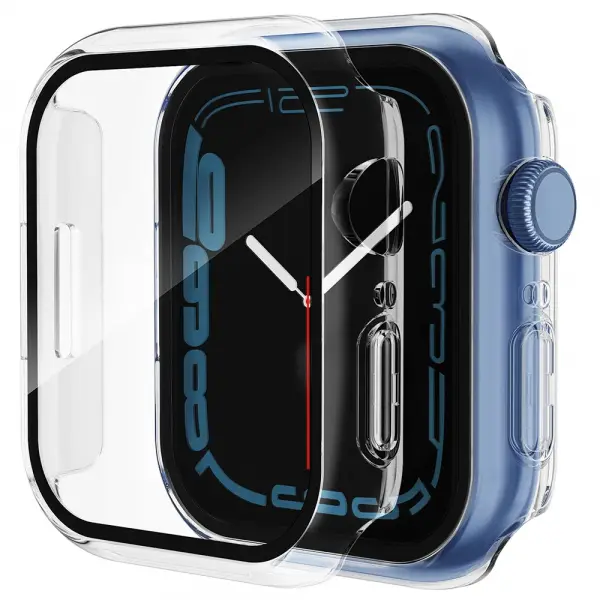 Husa Techsuit Defense360 Pro pentru Apple Watch 7 41mm Series, Transparenta