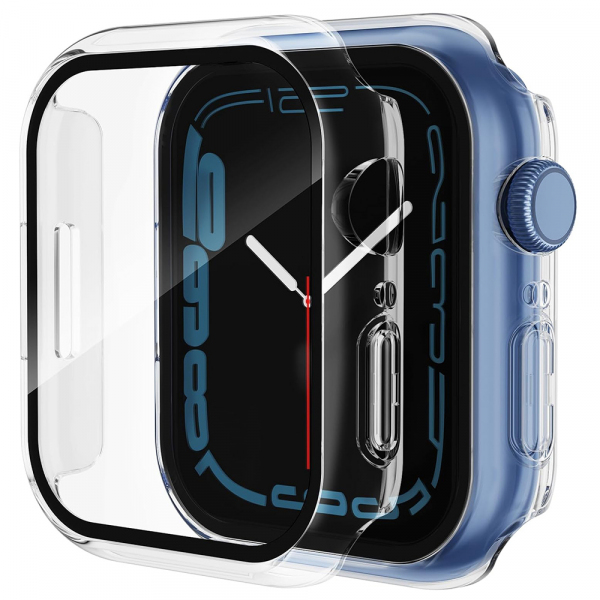 Husa Techsuit Defense360 Pro pentru Apple Watch 7 41mm Series, Transparenta