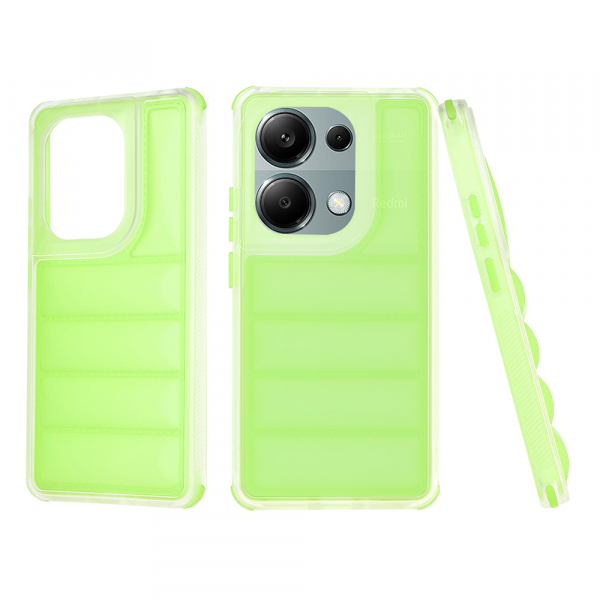 Husa pentru Xiaomi Redmi Note 13 Pro 4G / Poco M6 Pro 4G, Techsuit, Wave Shield, Verde