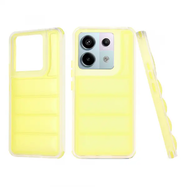 Husa pentru Xiaomi Poco X6 / Note 13 Pro 5G, Techsuit, Wave Shield, Galbena