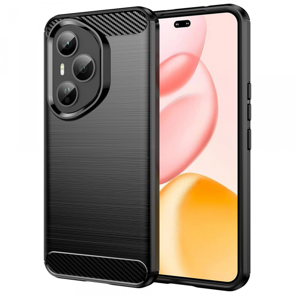 Husa pentru Honor 400 Pro, Techsuit, Carbon, Neagra