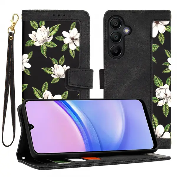 Husa pentru Samsung Galaxy A15 5G A156 / A15 A155, Techsuit, FlipCraft, Neagra