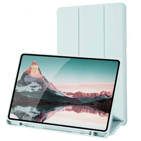 Husa pentru Samsung Galaxy Tab S6 Lite (2024) / Tab S6 Lite (2022) / Tab S6 Lite (2020), Techsuit, Flex Trifold, Bleu