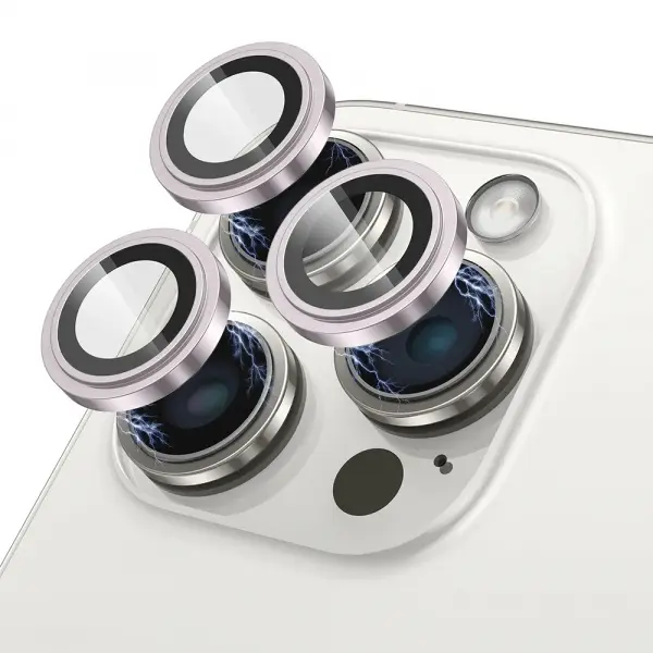 Folie de protectie Camera Spate Lito S+ pentru Apple iPhone 17, Sticla Securizata, Roz
