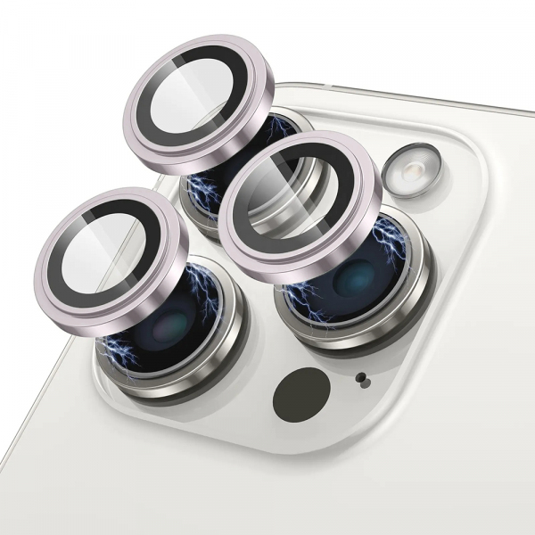 Folie de protectie Camera Spate Lito S+ pentru Apple iPhone 17, Sticla Securizata, Roz