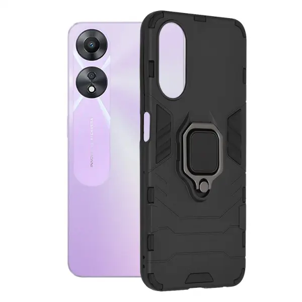 Husa pentru Oppo A58 5G / A78 5G, Techsuit, Shield, Neagra
