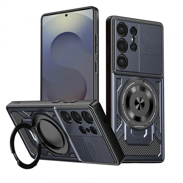 Husa pentru Samsung Galaxy S25 Ultra S938, Techsuit, RuggedCam, Albastra