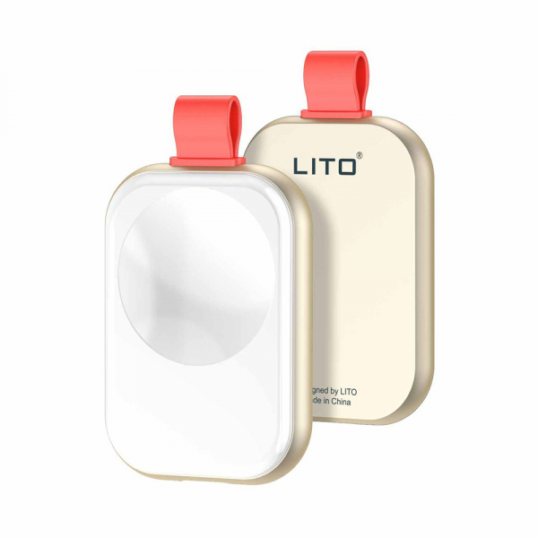Incarcator Wireless Lito LC03 pentru Apple Watch Series, Alb