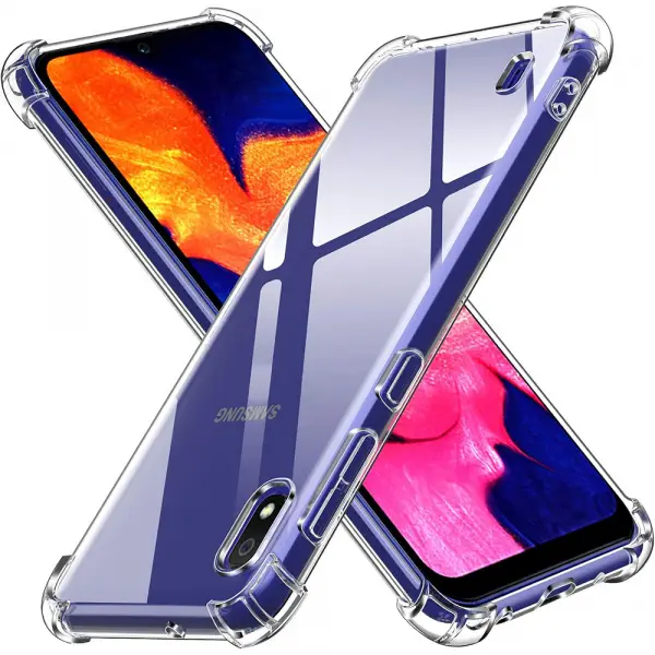 Husa pentru Samsung Galaxy A10 A105, Techsuit, Shockproof Clear, Transparenta